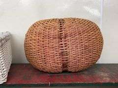 Woven Basket Lot - White & Natural