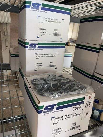 4 Boxes Hillman SteelBinder Screws - 12-14 x 1 1/4 image