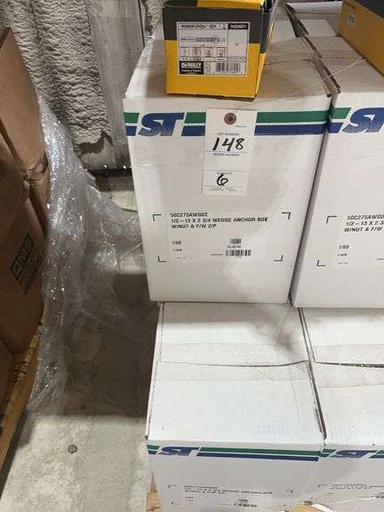 6 Boxes Dewalt Power Studs and 1/2-13 x 2 3/4 Anchors image