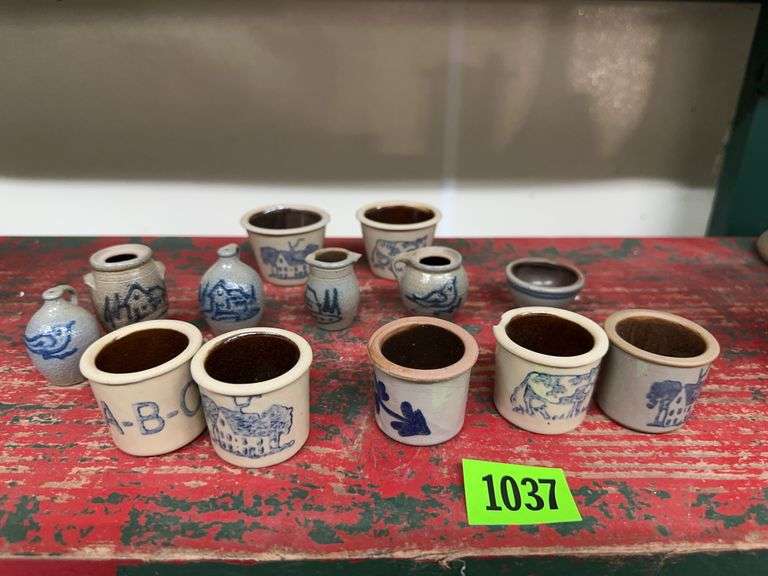 Collection of Miniature Stoneware Pottery image