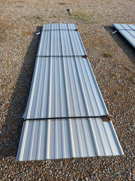 Metal Pole Barn Siding - 29 Gauge, 3' x 12' Galvalume (25 Pieces) image