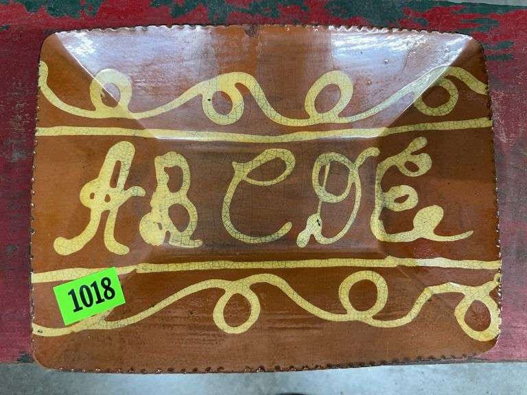 Turtlecreek Potters Morrow Ohio Tray Signed Betty Lou image
