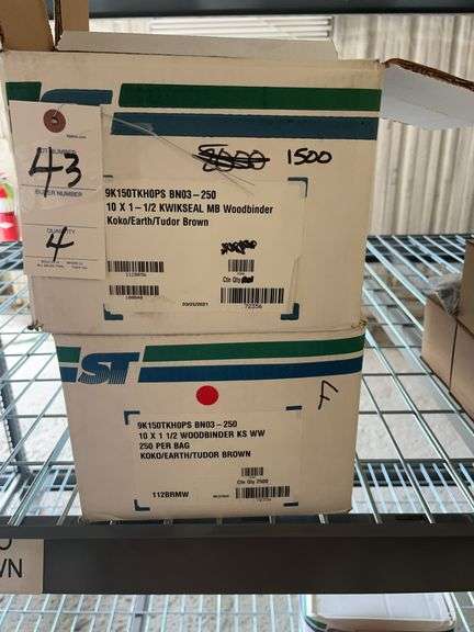 4 Boxes Woodbinder Screws - 10 x 1 1/2 inch image