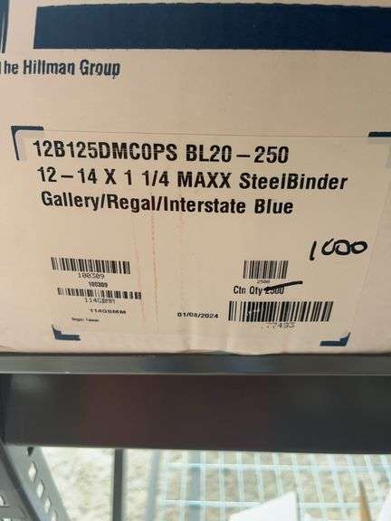 4 Boxes of Steelbinder Screws - 12-14 x 1 1/4 MAX image