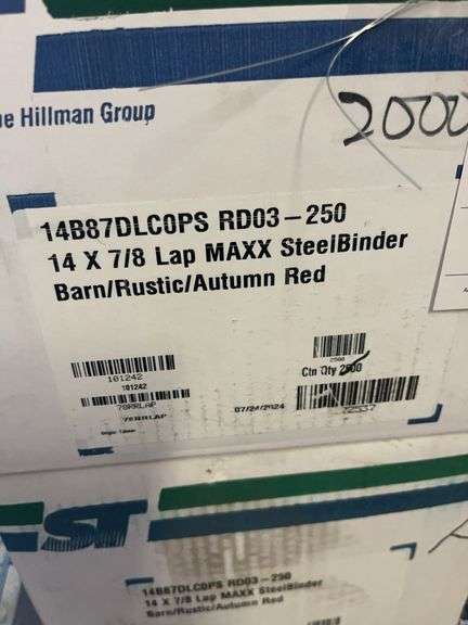 4 Boxes 14 x 7/8 Lap MAXX SteelBinder Screws image