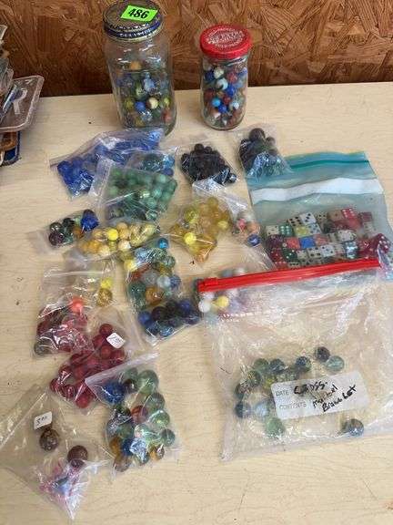 Collection of Marbles and Dice image