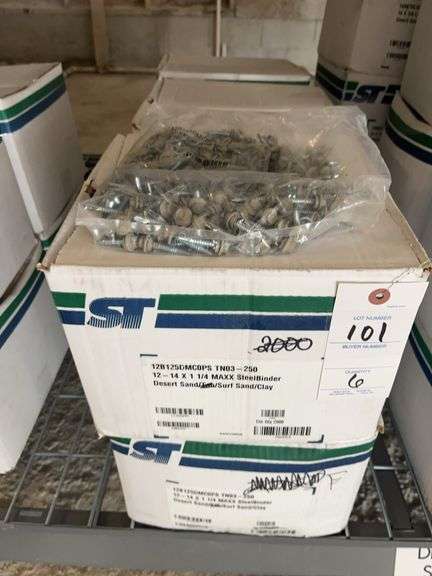 6 Boxes  of SteelBinder  12-14 x 1 1/4  Screws image