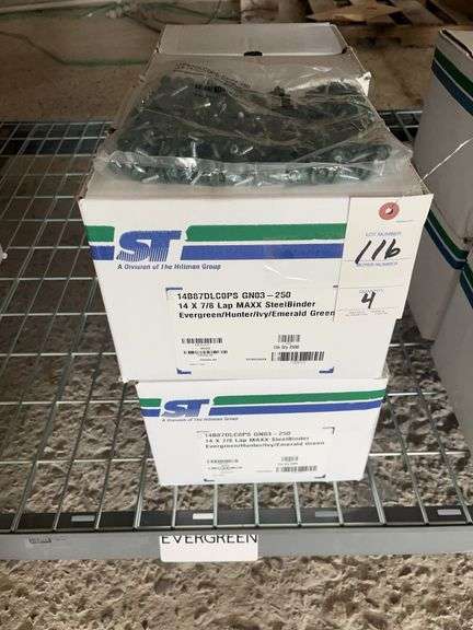 4 Boxes HIllman 14x7/8 Lap Maxx Steelbinder Screws image