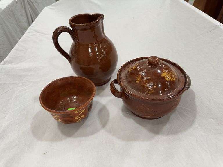 Pitcher, Bowl, and Covered Dish image