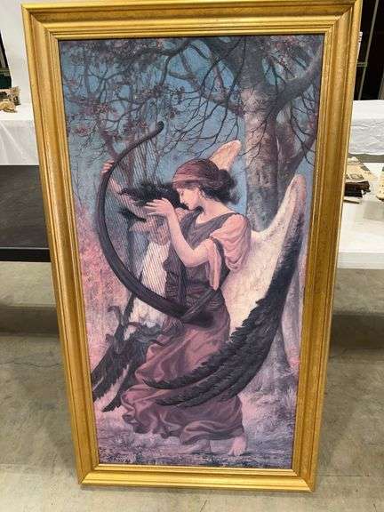 Giclee Print of Angel Playing Harp image