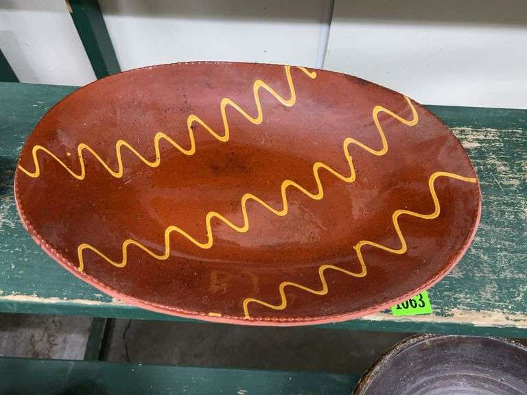 Signed Decorative Pottery Bowl ca 1981 image