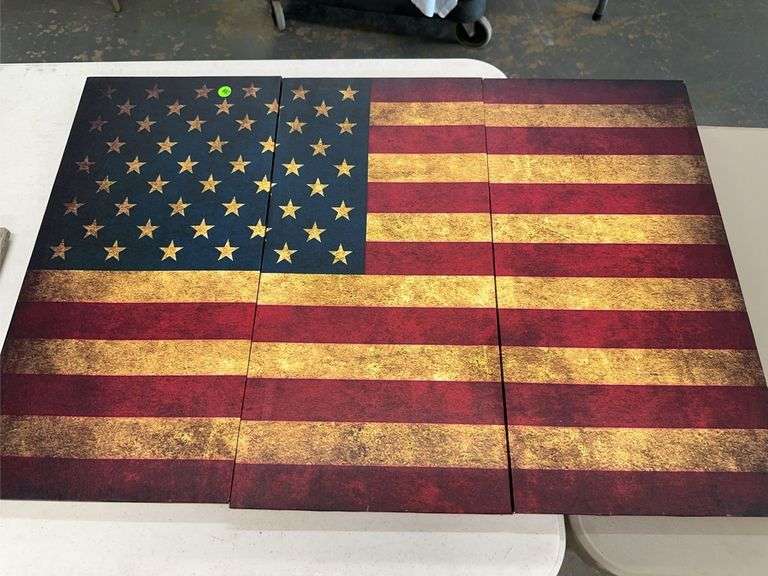 American Flag Inspired Wall Decor (Set of 3) image