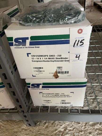 4 Boxes 12-14 x 1 1/4 MAXX SteelBinder Screws image