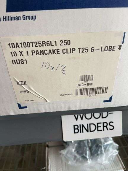 4 Boxes Hillman 10x1 Pancake Clip Screws image