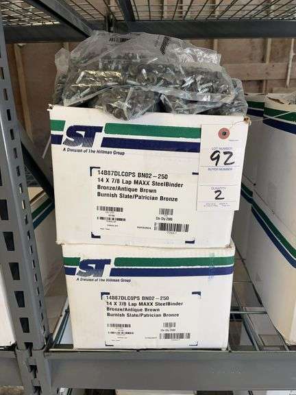 2 Boxes 14 x 7/8 Lap MAXX SteelBinder Screws image