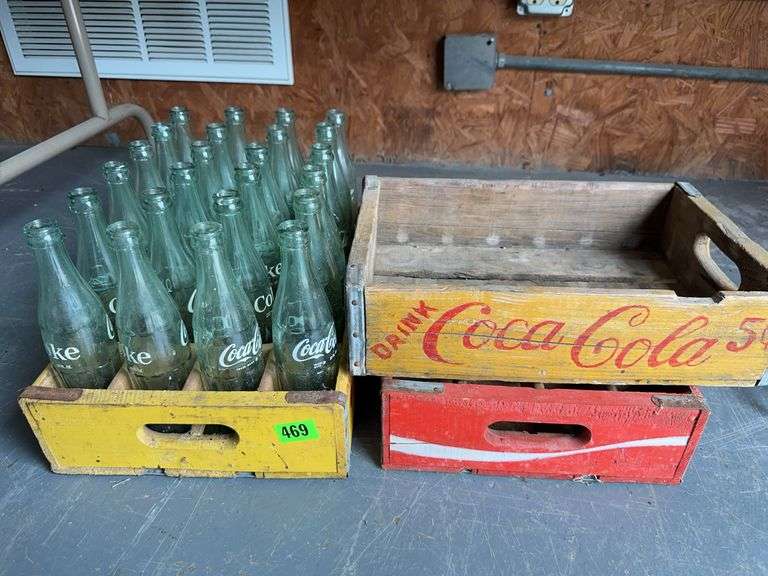 Coca-Cola Bottle Collection with Wooden Crates image