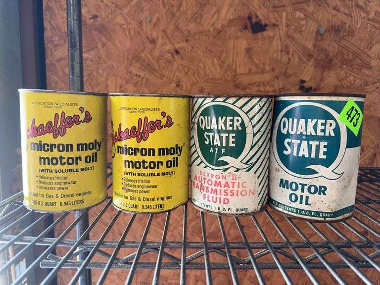 Motor Oil Can Lot image