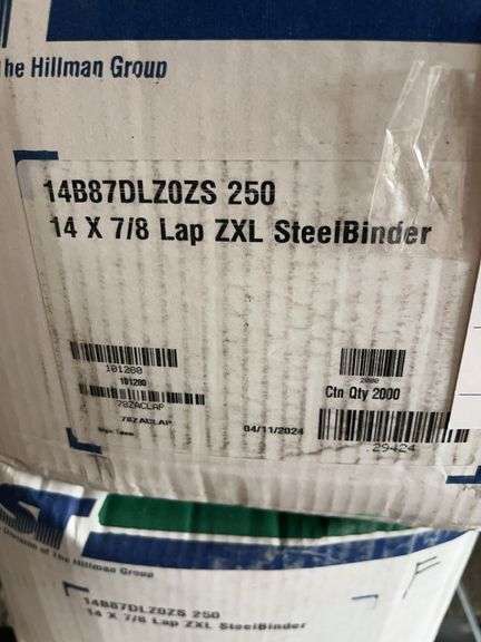 2 Boxes Hillman 14 x 7/8 Lap ZXL SteelBinder Screws image