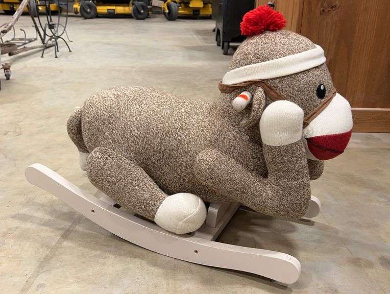 Sock Monkey Rocking Horse image