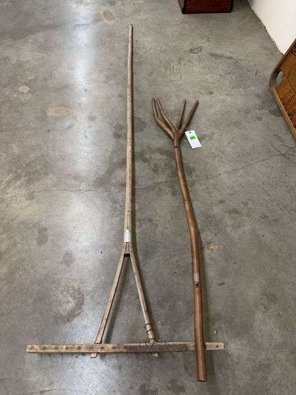 Handmade Hay Fork and Rake Set image