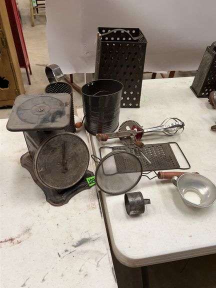 Group of Kitchen Tools and Scale image