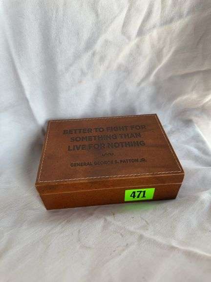 Keepsake Box/Baseball Cards and Patton Wreck Photo image
