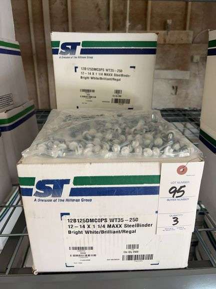 3 Boxes SteelBinder Screws - 12-14 x 1 1/4 image