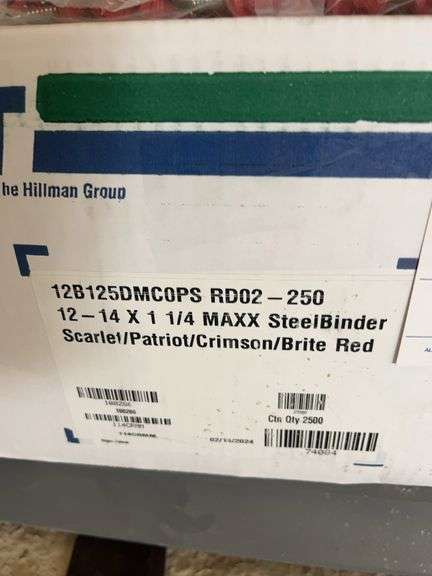 7 Boxes SteelBinder 12-14 x 1 1/4 MAXX Screws image