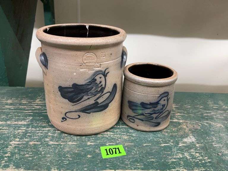 Rowe Pottery Works Stoneware Crock Set image