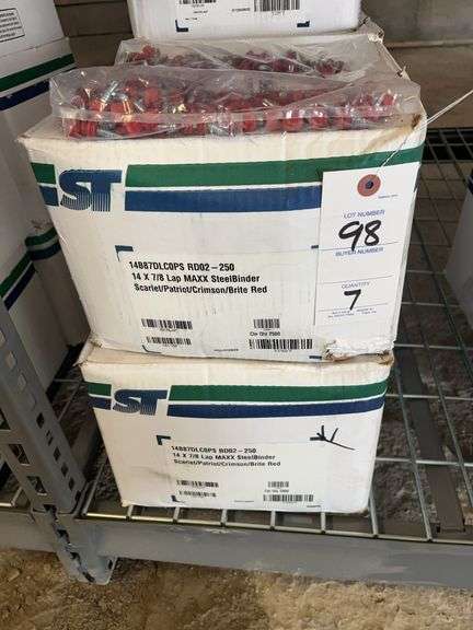 7 Boxes Lap MAXX SteelBinder Screws, 14 x 7/8 image