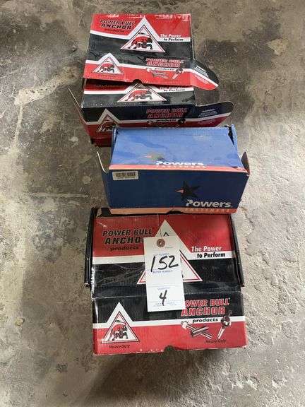 4 Boxes Power Bull and Powers Heavy Duty Anchors image