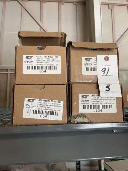 5 Boxes of SealTite SSD43SSBS RD02-100 S/S Rivets image