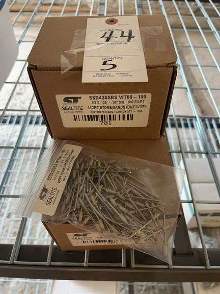 5 Boxes Sealtite Rivets  WT06-100 image