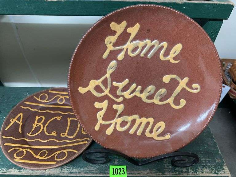 Decorative Plates - 'Home Sweet Home' and Alphabet Design image