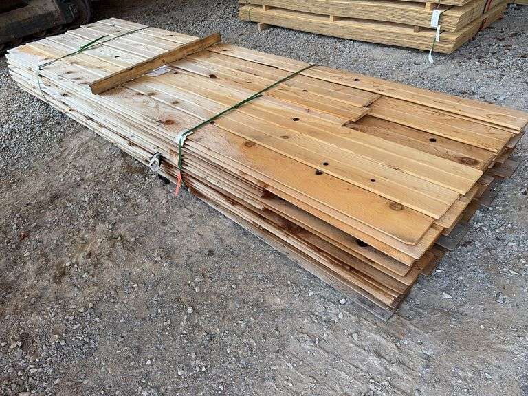 105 Pieces of Incense Red Cedar Channel Siding 1" x 8" x 10' - 12" image