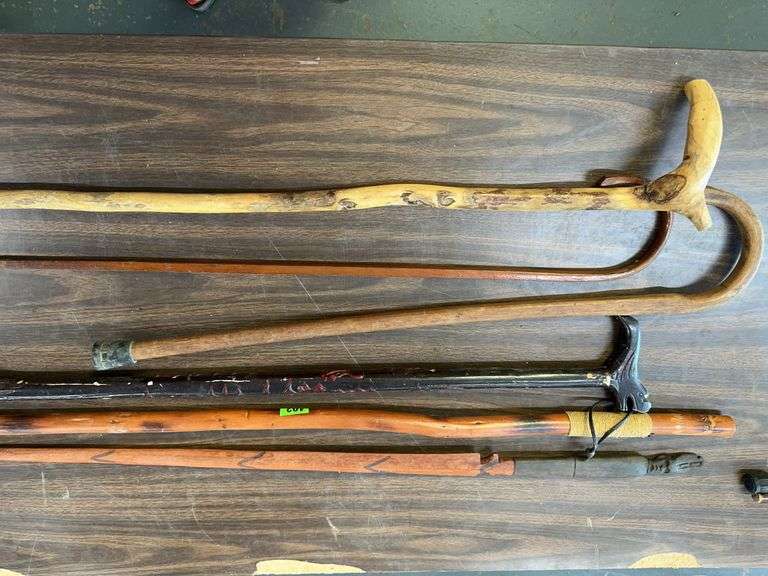 Assorted Walking Sticks & Canes - Collection of 10 image
