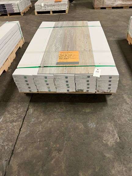 592 Sq Ft Luxury Vinyl Plank Flooring - Grey Wood Grain image