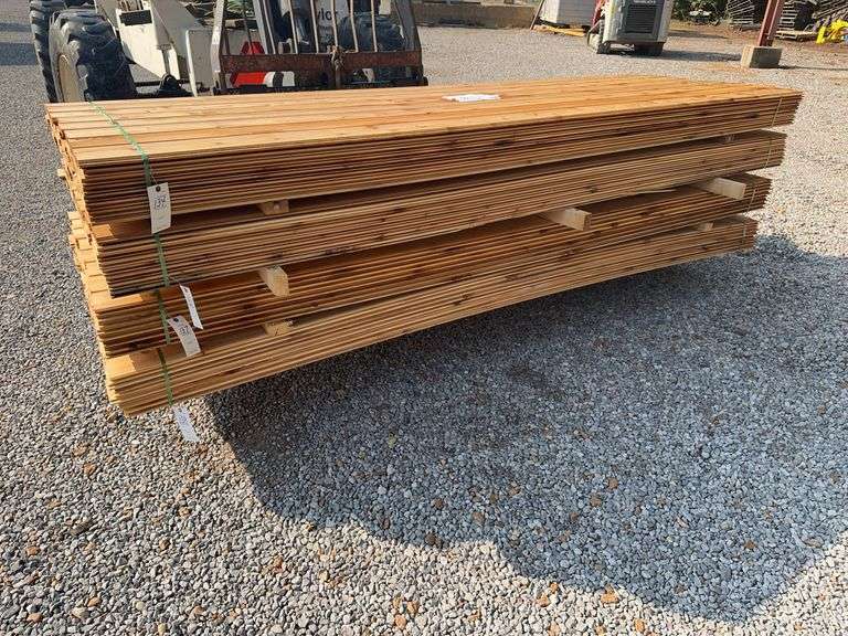 64 Pieces of Western Red Cedar Tongue & Groove Siding image