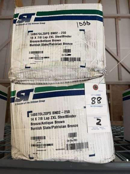 2 Boxes 14 x 7/8 Lap ZXL SteelBinder Screws image