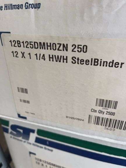 6 Boxes 12 x 1 1/4 HWH SteelBinder Screws image