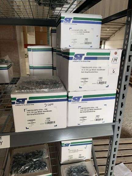 6 Boxes Hillman Group 14x7/8 Lap MAXX Steel Binder Screws GY04-250 image