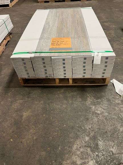 710 Total Sq. Ft. of Luxury Vinyl Plank Flooring Grey Wood Grain image