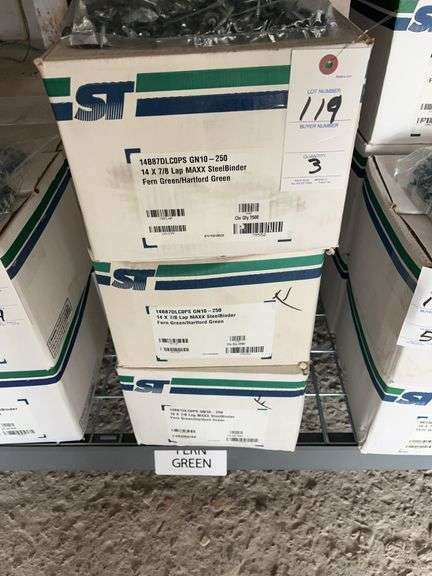 4 Boxes MAXX SteelBinder 14 x 7/8 Lap Screws image