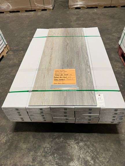 592 sq ft of Grey Wood Grain Luxury Vinyl Plank Flooring image