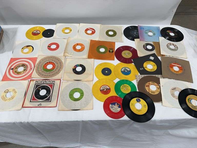 Lot of 45 RPM Records - Various Artists and Labels image
