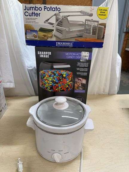 Jumbo Potato Cutter, Candy Dispenser, and Slow Cooker image