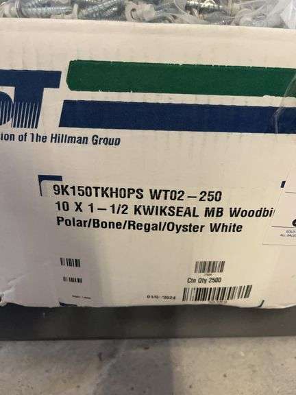 2 Boxes 10 x 1-1/2 Kwikseal MB Woodbit Screws image