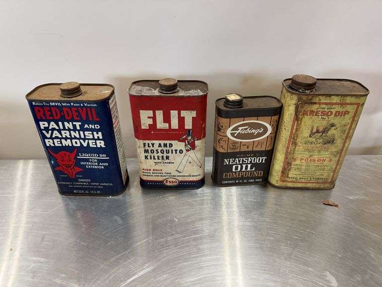 Collection of Four Advertising Tins image