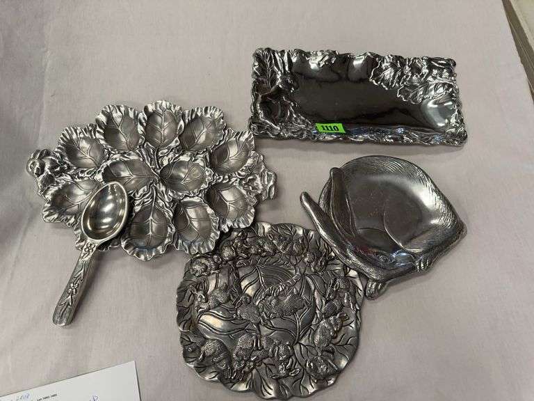 Arthur Court Pewter Assorted Decorative Dishes image