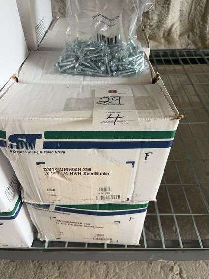 (4) Hillman 12 X 1 1/4 HWH SteelBinder Screws image